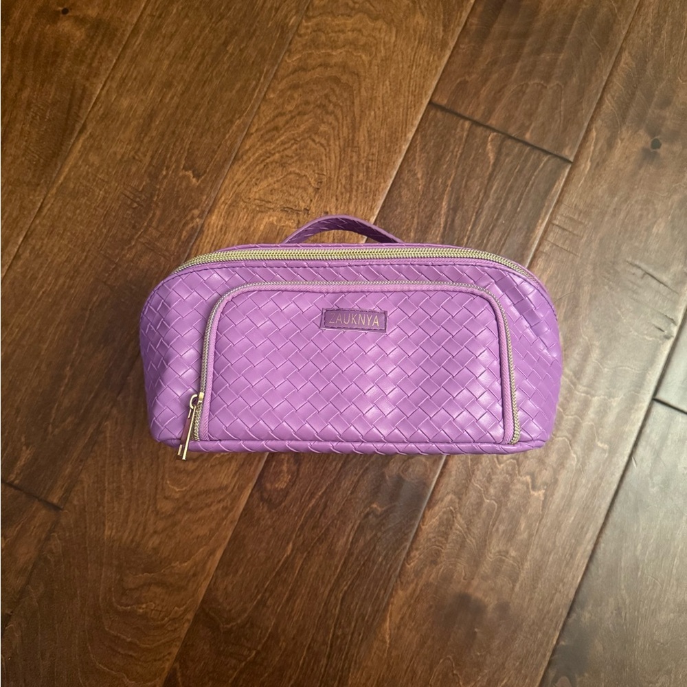 ZAUKNYA Large Capacity Travel Cosmetic Bag - Purple